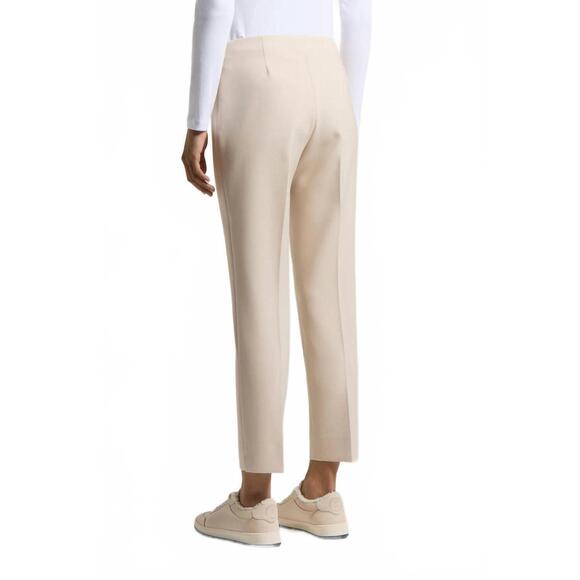 NEW PESERICO double technical fabric cigarette trousers in opal white - Picture 2 of 4